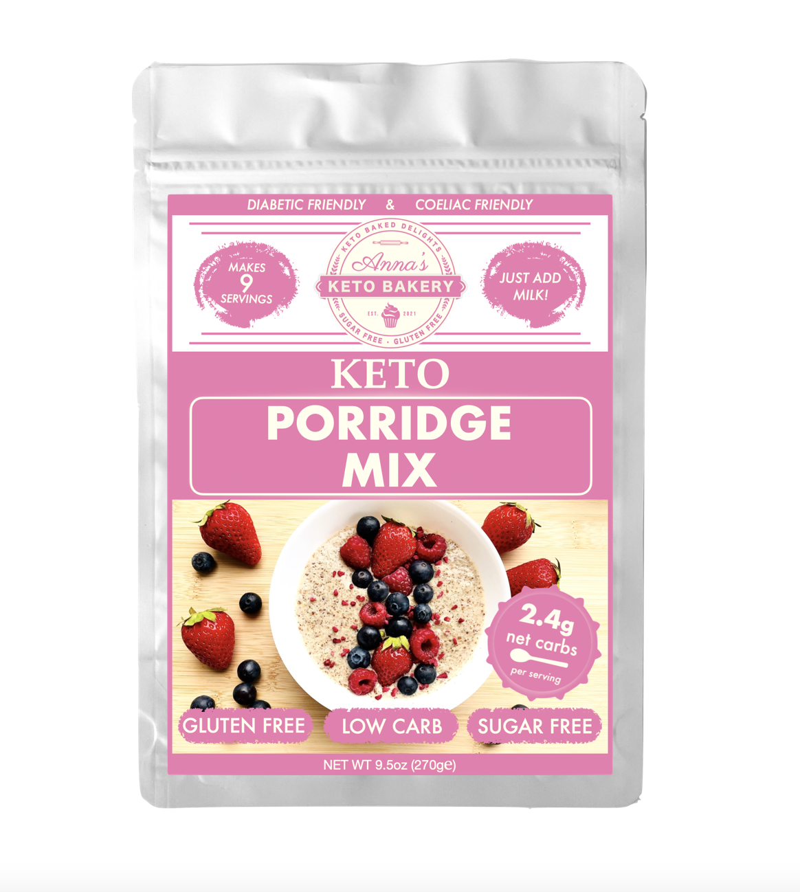 Keto Porridge Mix Anna's Keto Bakery