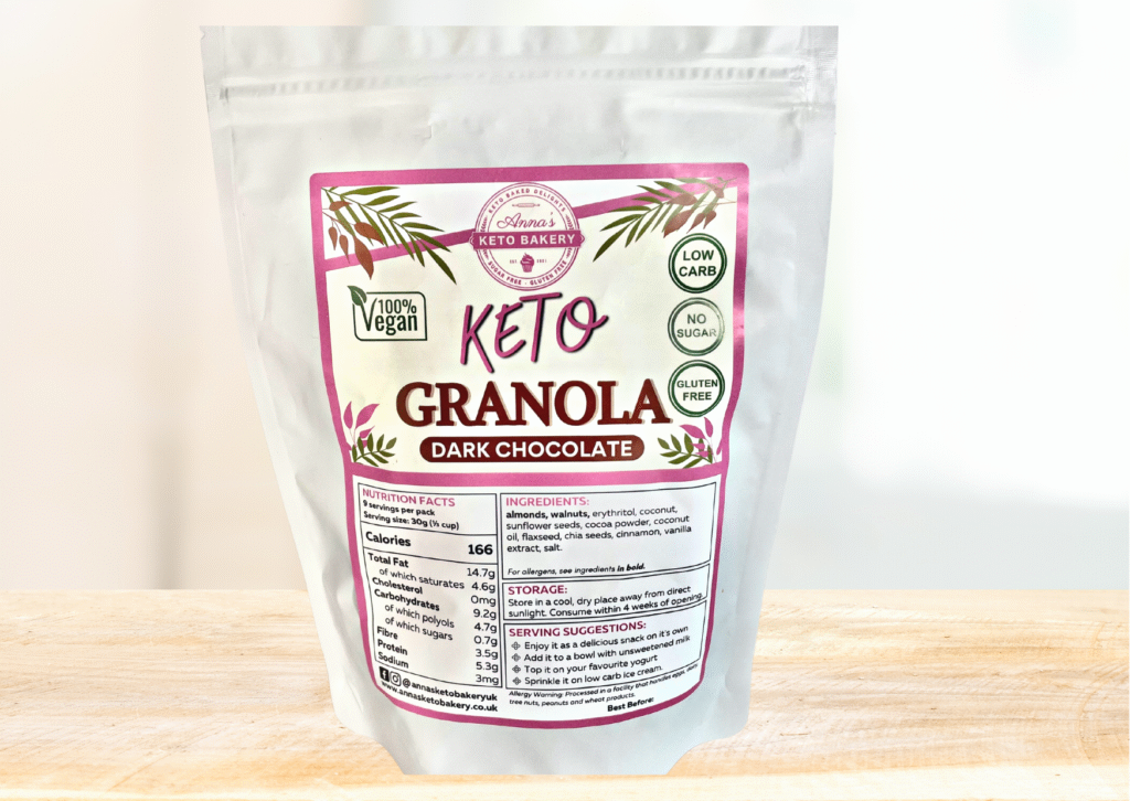 Keto Dark Chocolate Granola Anna's Keto Bakery