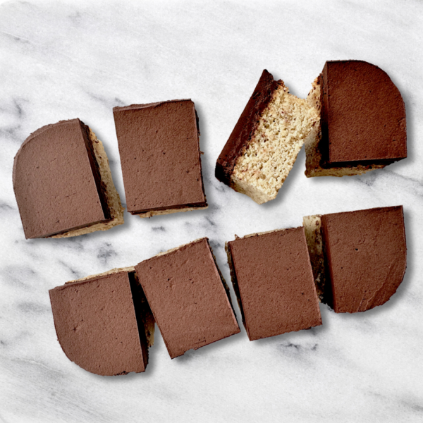 Keto Vanilla & Chocolate Cake Slab (Smooth Topped)
