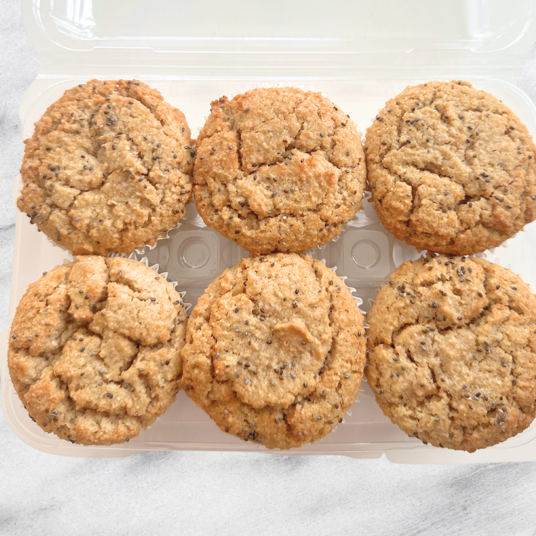 Keto Lemon-Poppyseed Collagen Muffins