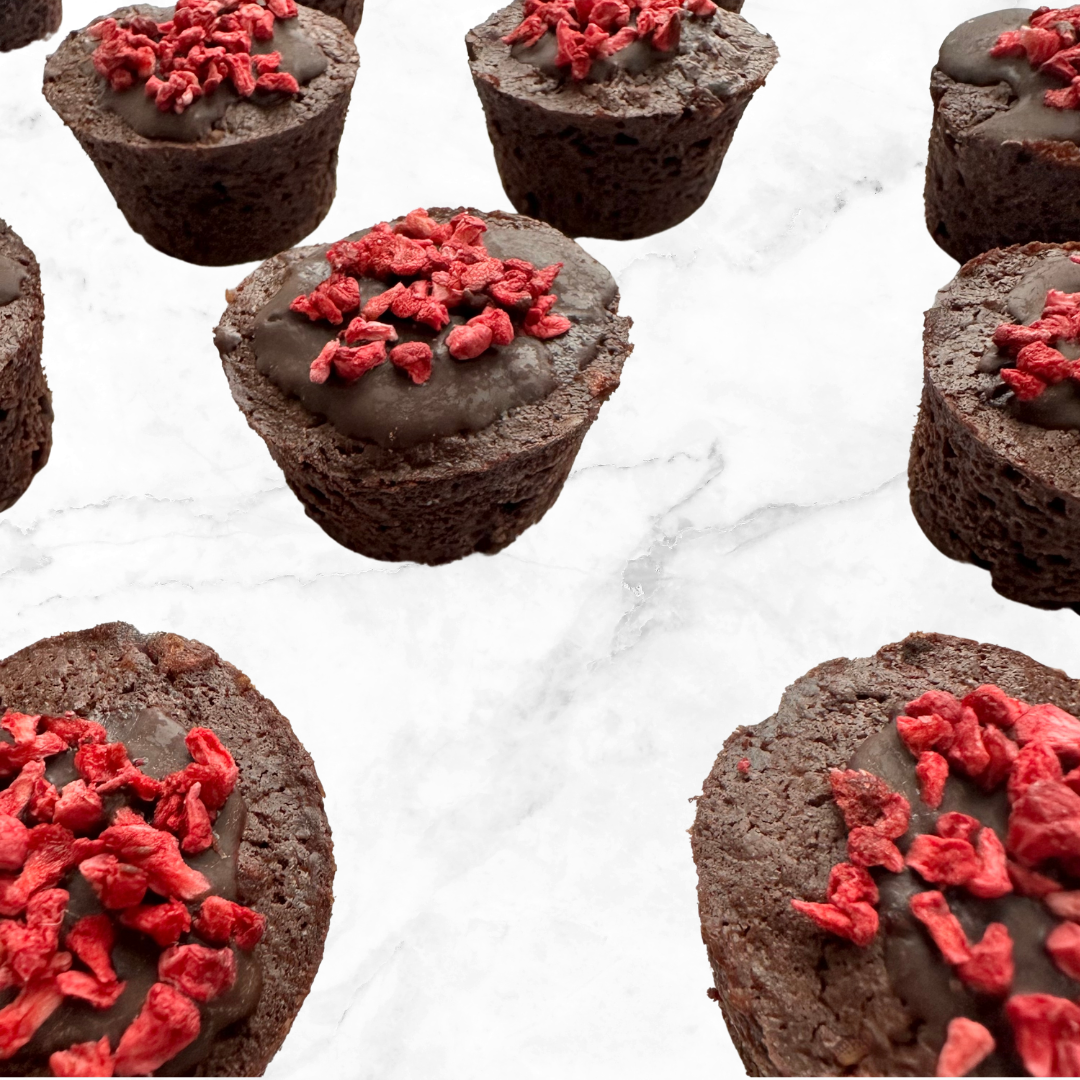 Keto Raspberry Collagen Brownie Bites Anna's Keto Bakery